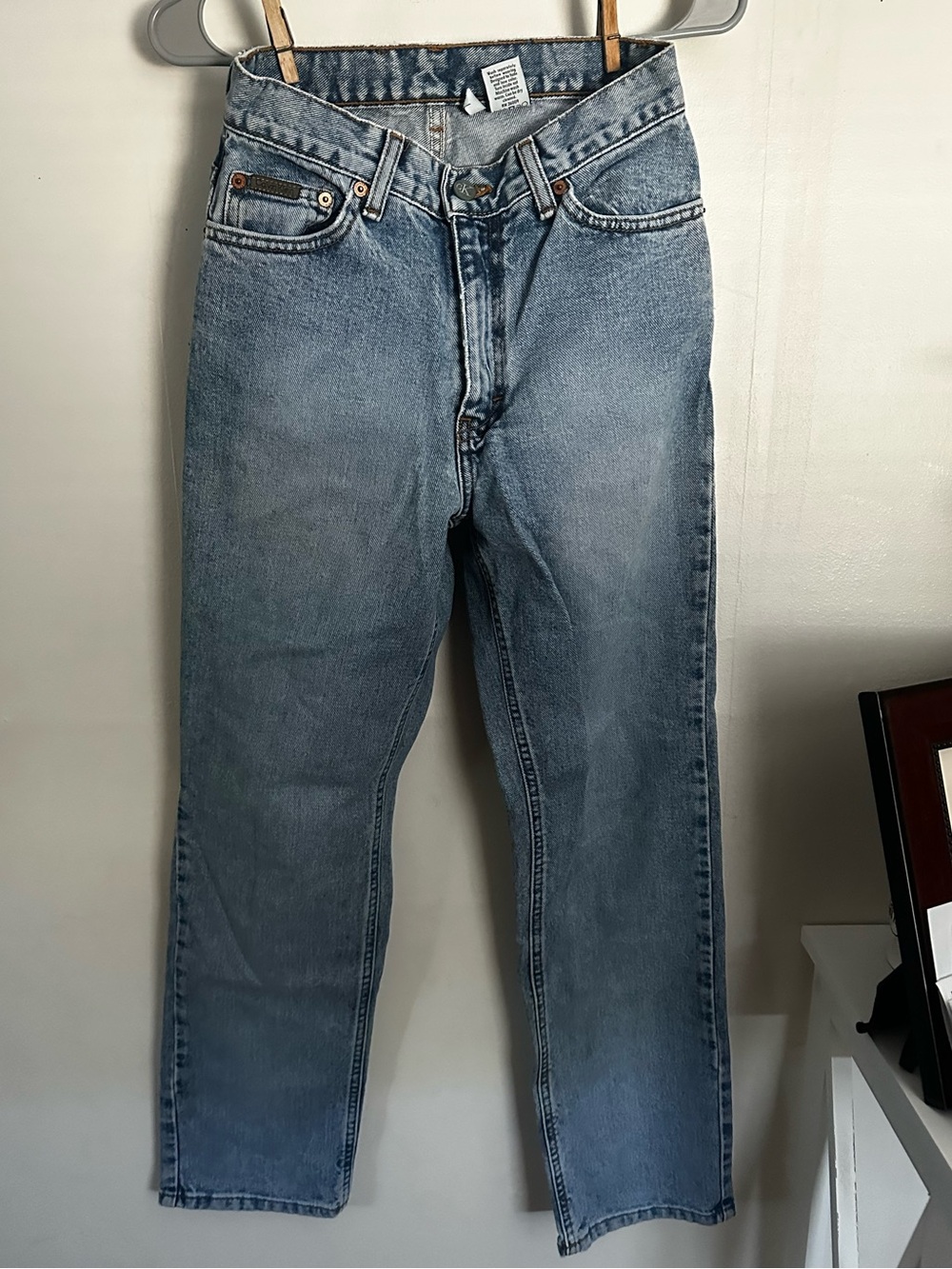 Calvin Klein light blue straight jeans size4